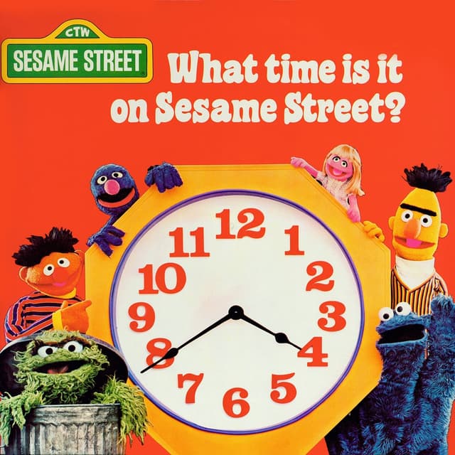 Album cover art for What Time Is It on Sesame Street