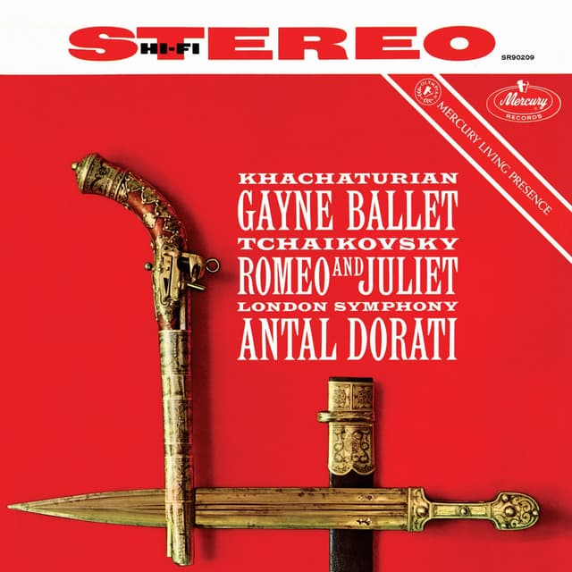 Album cover art for Khachaturian: Gayaneh (Ballet Music); Tchaikovsky: Romeo and Juliet