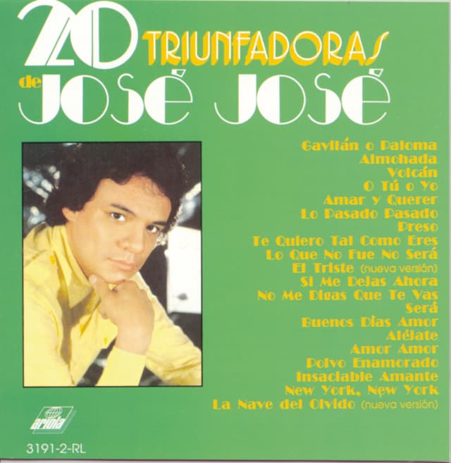 Album cover art for 20 Triunfadoras De Jose Jose