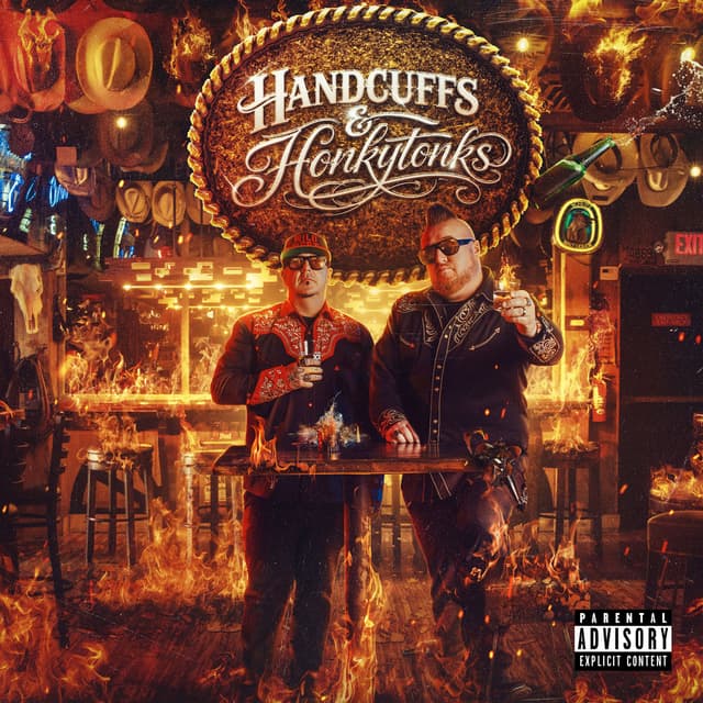 Album cover art for Handcuffs & Honkytonks