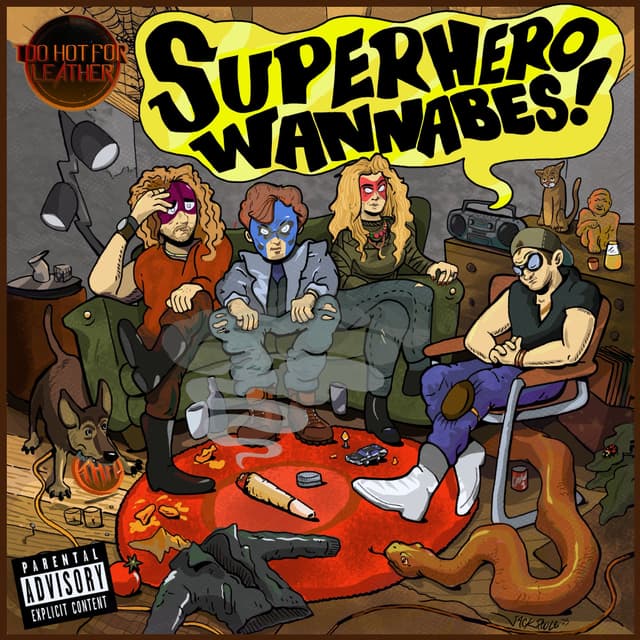 Album cover art for Superhero Wannabes!
