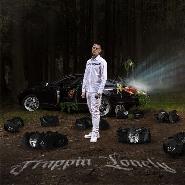 Album cover art for TRAPPIN LONELY