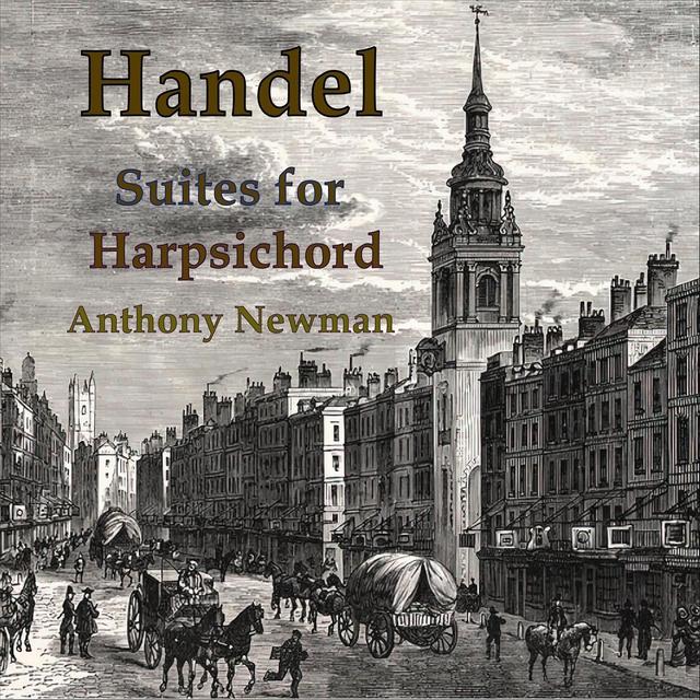 Album cover art for Handel Suites for Harpsichord, HWV 426-433