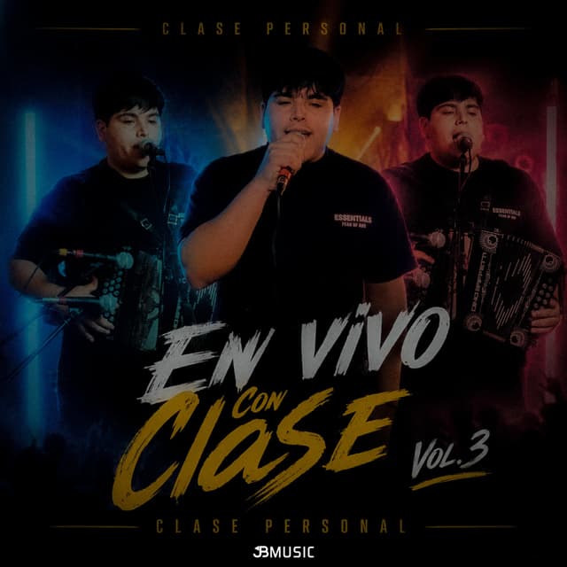 Album cover art for En Vivo Con Clase, Vol. 3