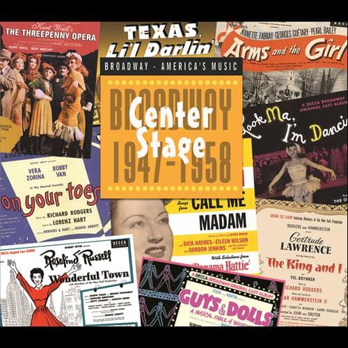 Album cover art for Center Stage: Broadway 1947-1958