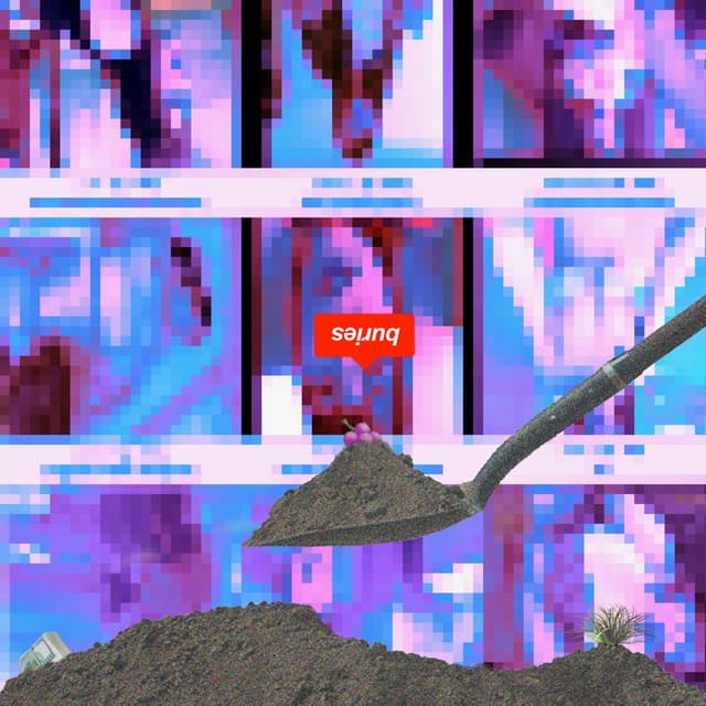 Album cover art for buries