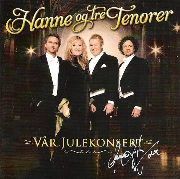 Album cover art for Hanne Krogh Og Tre Tenorer "Vår Julekonsert"