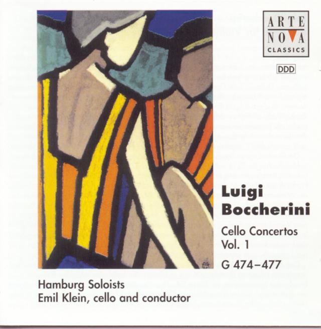 Album cover art for Boccherini: Cello Concertos Nos 5/6/7/8