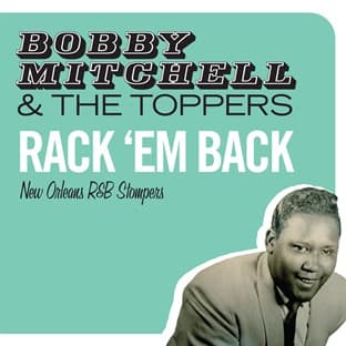 Album cover art for Rack 'em Back. New Orleans R & B Stompers