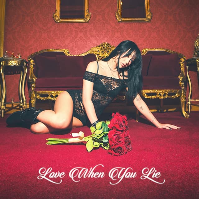 Album cover art for love when you lie