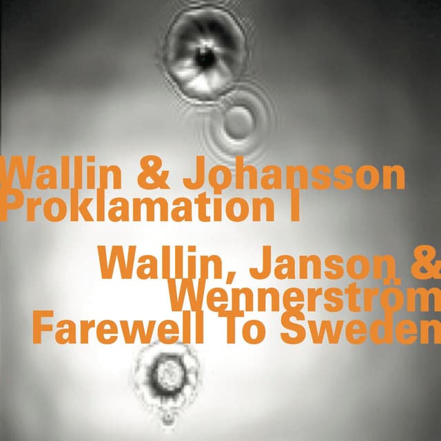 Album cover art for Proklamation I / Farewell to Sweden