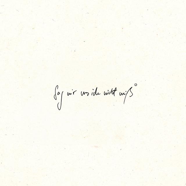Album cover art for Sag mir was ich nicht weiß