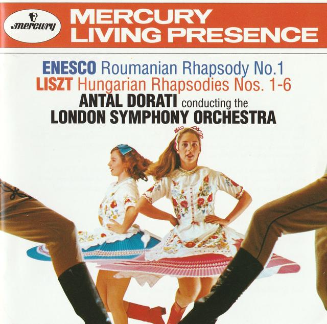 Album cover art for Enesco: Roumanian Rhapsody No.1 / Liszt: Hungarian Rhapsodies Nos.1-6