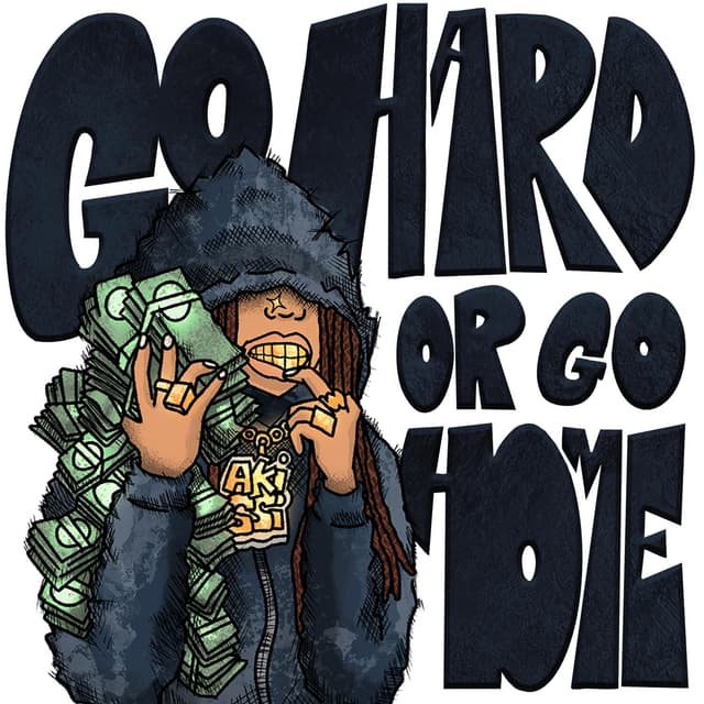 Album cover art for GO HARD OR GO HOME