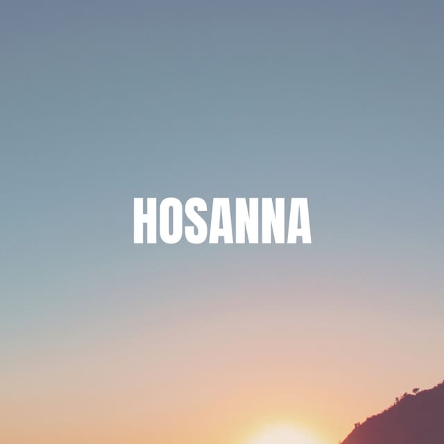 Album cover art for Hosanna
