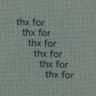 thx for