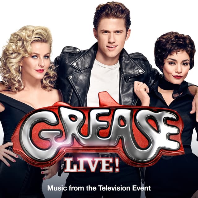 Album cover art for Grease Live! Music From the Television Event