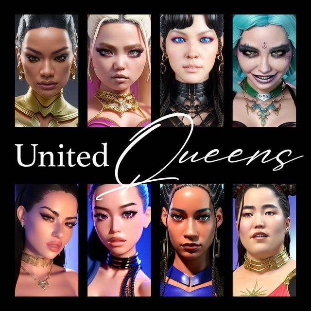 Album cover art for United Queens