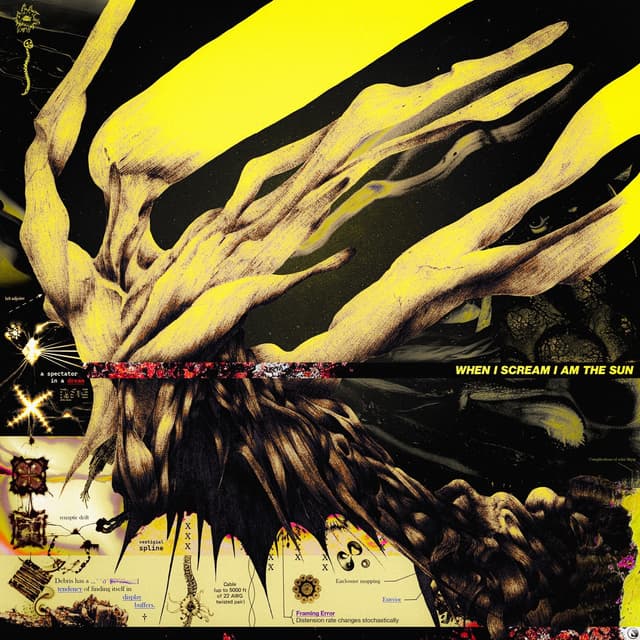 Album cover art for when I scream I AM THE SUN