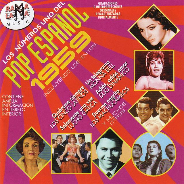 Album cover art for Los Números Uno Del Pop Español 1959