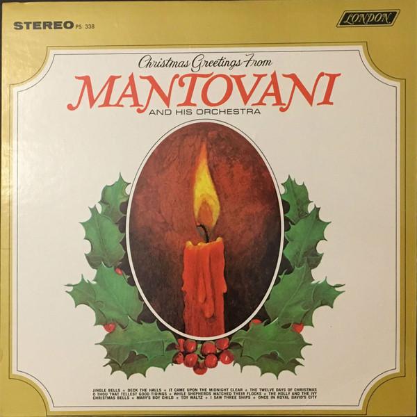 Album cover art for Christmas Greetings from Mantovani and His Orchestra