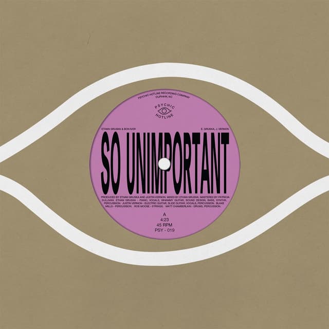 Album cover art for So Unimportant