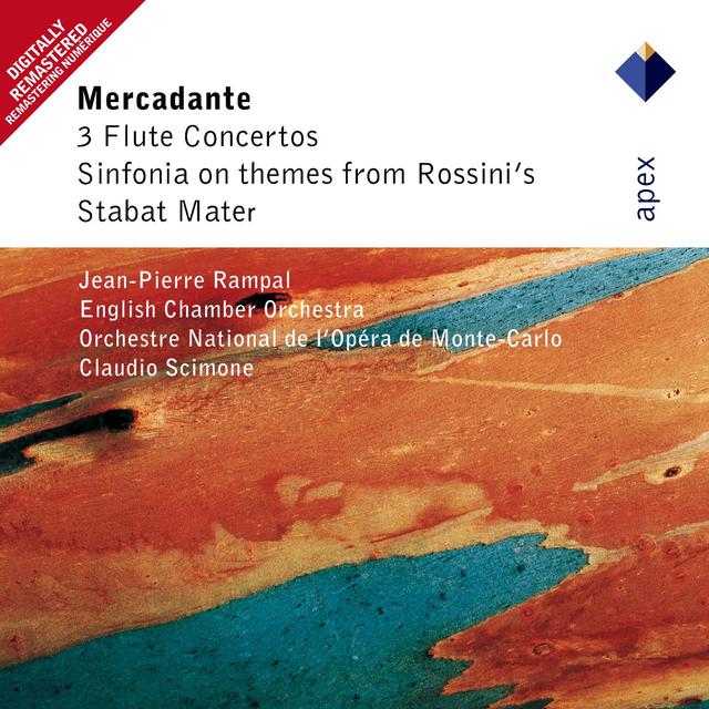 Album cover art for Mercadante : Flute Concertos & Sinfonia On Themes From Rossini's Stabat Mater