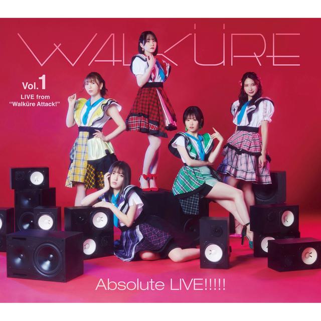Album cover art for "Macross Delta" Live Best Album "Absolute LIVE!!!!!", Vol. 1 LIVE from Walkure Attack!