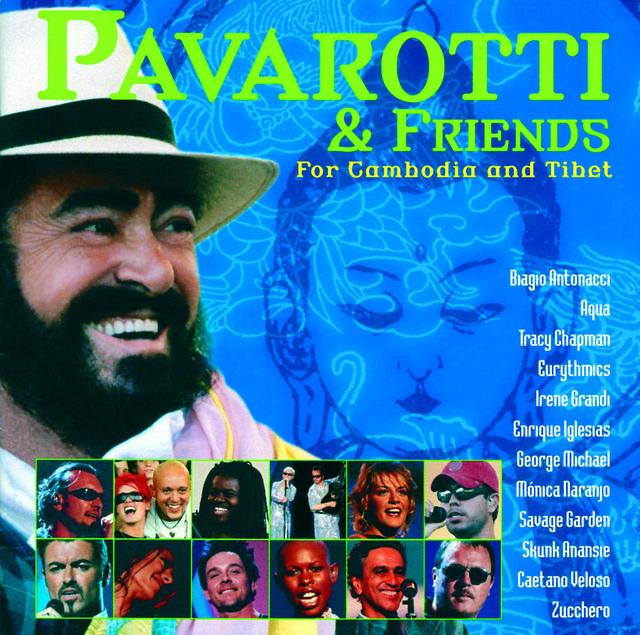 Album cover art for Pavarotti & Friends for Cambodia and Tibet