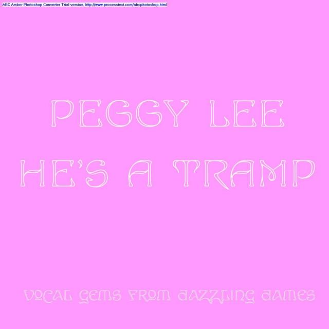 Album cover art for He's A Tramp