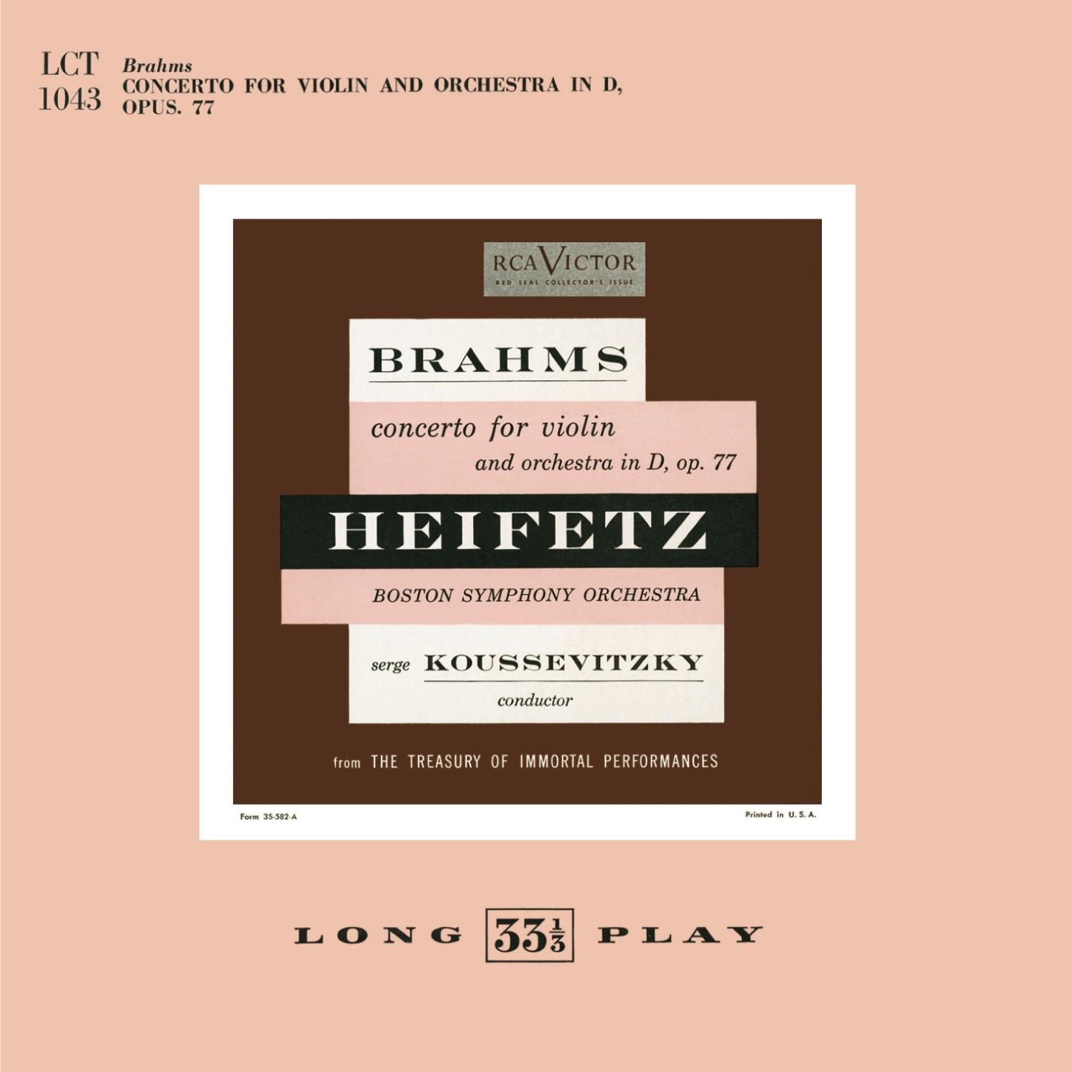 Brahms: Concerto For Violin And Orchestra In D, Op.77