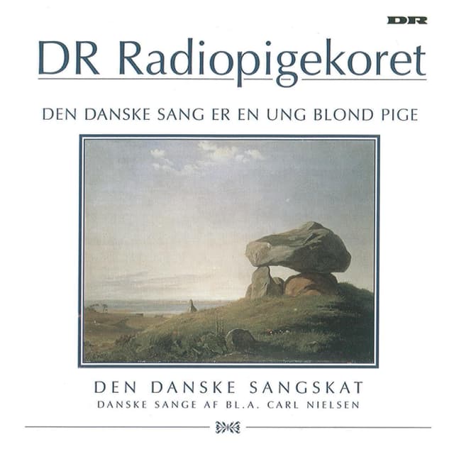 Album cover art for Den danske sang er en ung blond pige
