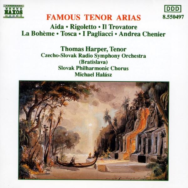 Album cover art for Famous Tenor Arias