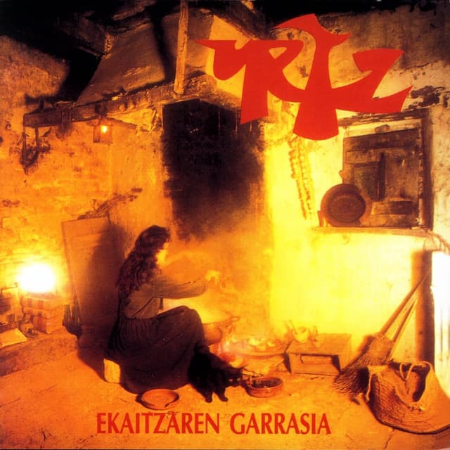 Album cover art for Ekaitzaren garrasia