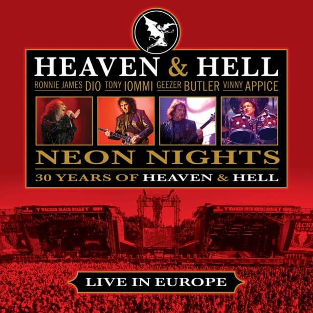 Album cover art for Neon Nights: 30 Years of Heaven & Hell - Live in Europe