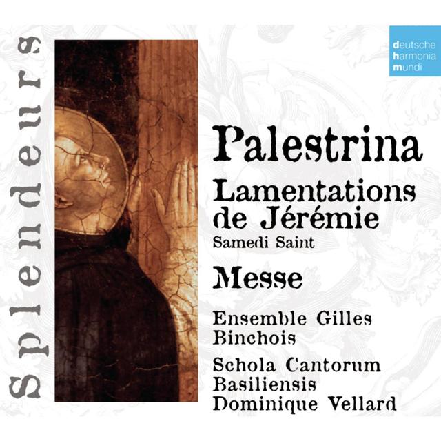 Album cover art for Dhm Splendeurs: Palestrina: Lamentations De Jèremie