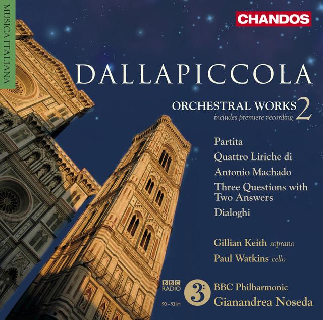 Album cover art for Dallapiccola : Œuvres Orchestrales (volume 2)
