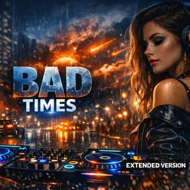 Album cover art for BAD TIMES