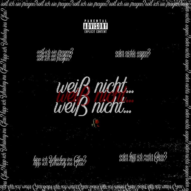 Album cover art for Weiß nicht