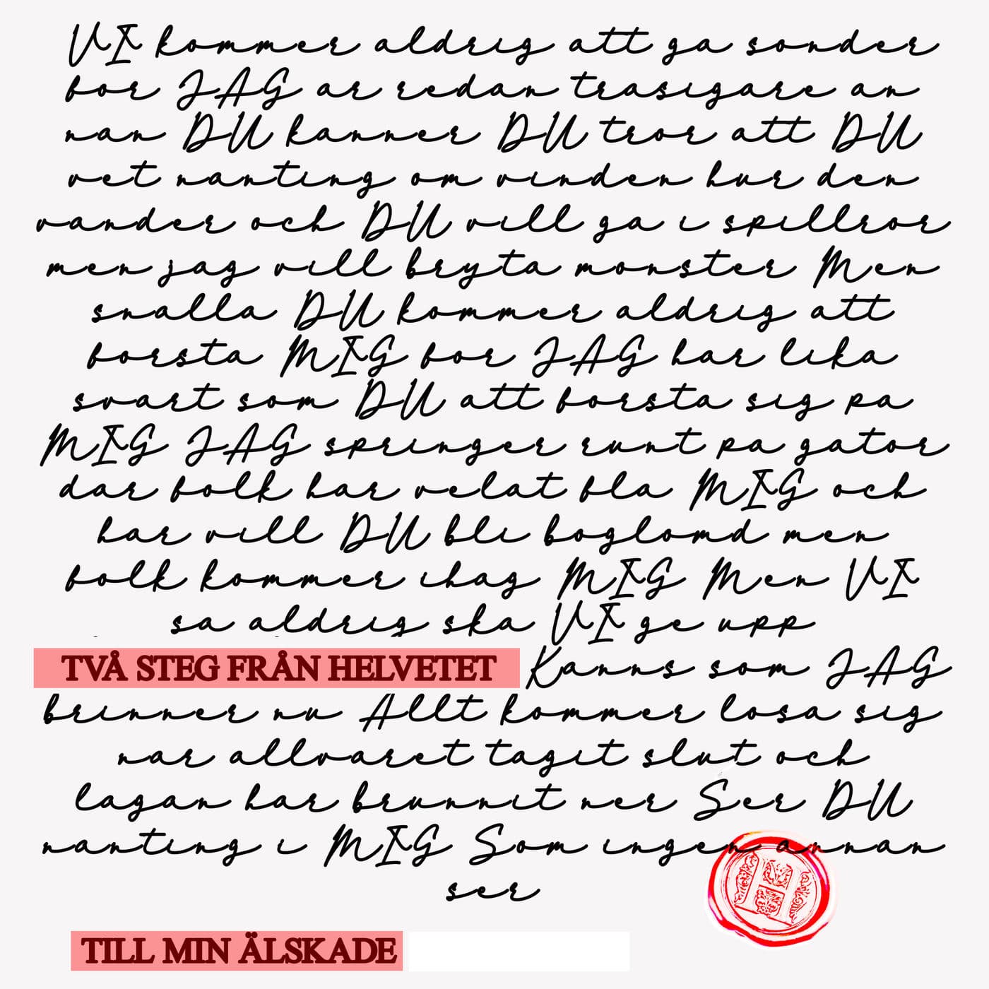 Lyric cover art