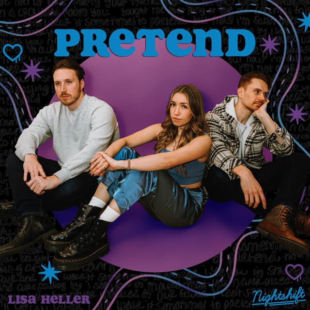 Album cover art for pretend
