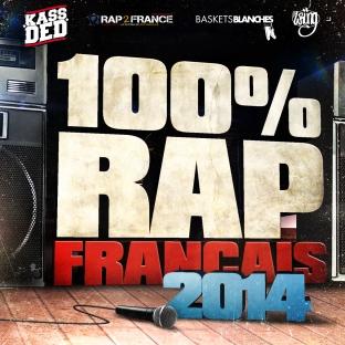 Album cover art for 100% Rap Français 2014