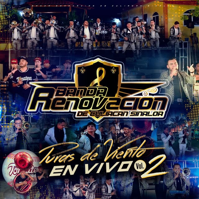 Album cover art for Puras De Viento En Vivo, Vol. 2