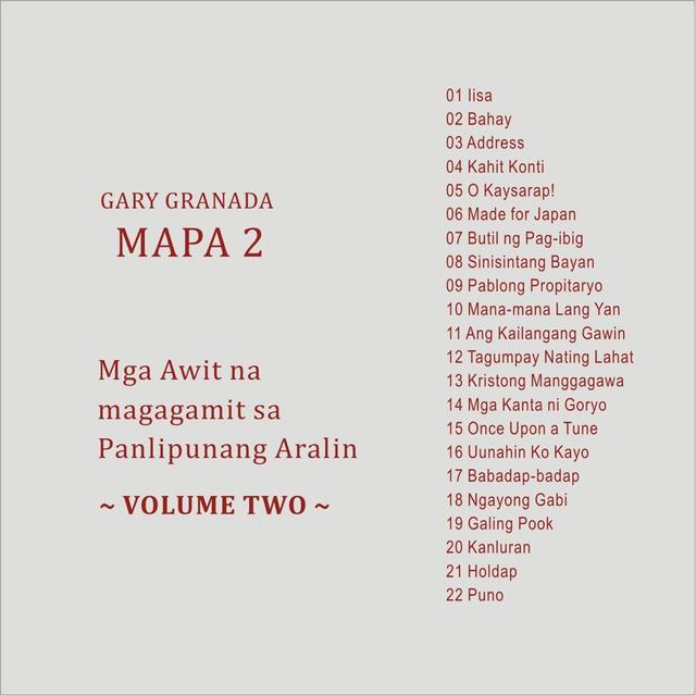 Album cover art for Mapa 2: Mga Awit Na Magagamit Sa Panlipunang Aralin, Vol. 2