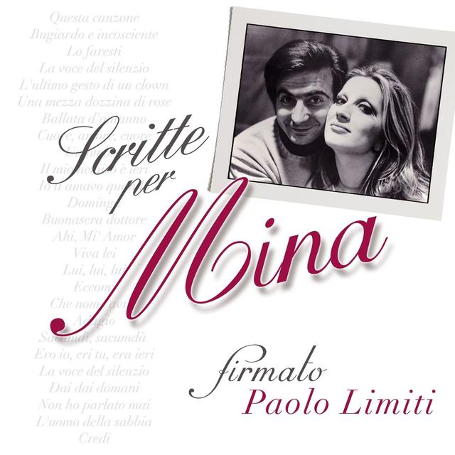 Album cover art for Scritte Per Mina... Firmato : Paolo Limiti