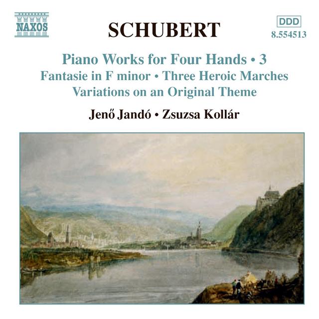 Album cover art for Schubert: Piano Works for Four Hands, Vol. 3