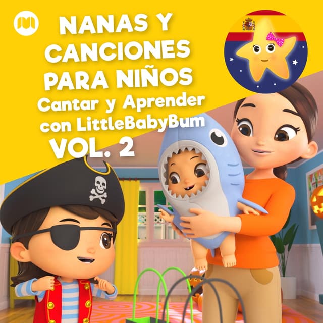 Album cover art for Nanas y Canciones para Niños, Vol. 2 (Cantar y Aprender con LittleBabyBum)