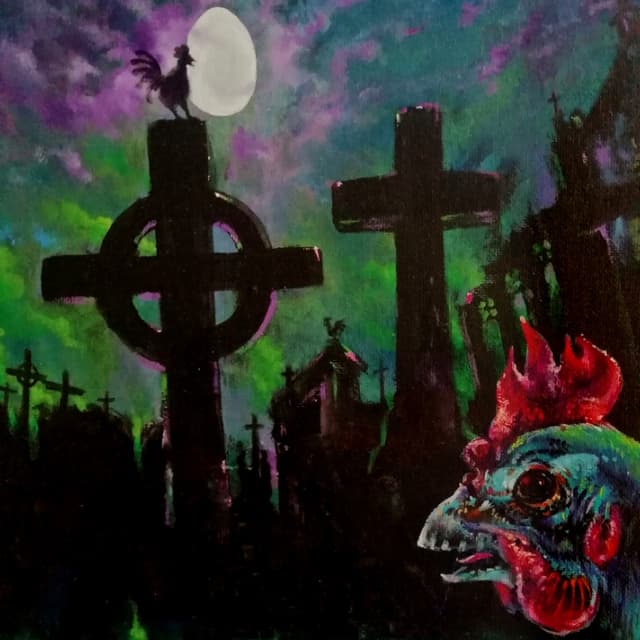 Album cover art for Chicken of the Grave