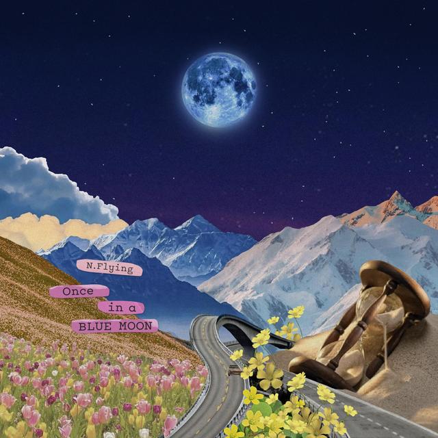 Album cover art for Once in a Blue Moon