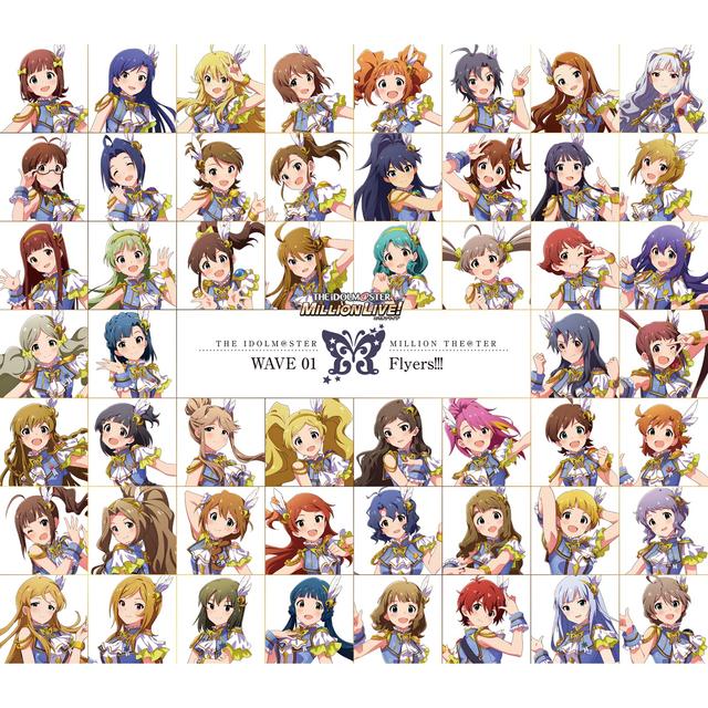 Album cover art for THE IDOLM@STER MILLION THE@TER WAVE 01 Flyers!!!